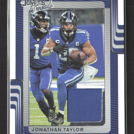 2025 Panini Donruss Threads Jonathan Taylor #DTH-JTR Jersey