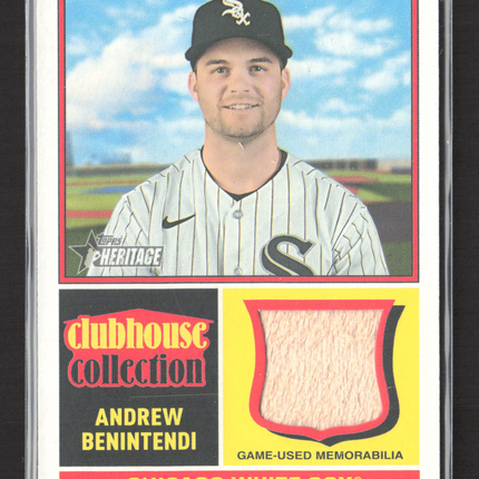2025 Topps Heritage Clubhouse Collection Andrew Benintendi #CCR-ABE Bat Relic