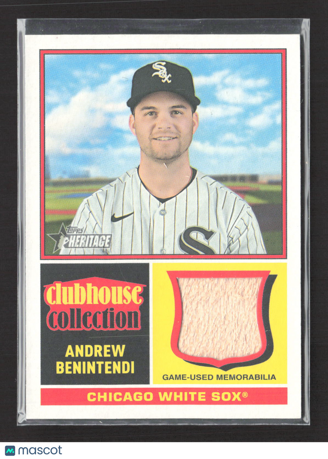 2025 Topps Heritage Clubhouse Collection Andrew Benintendi #CCR-ABE Bat Relic