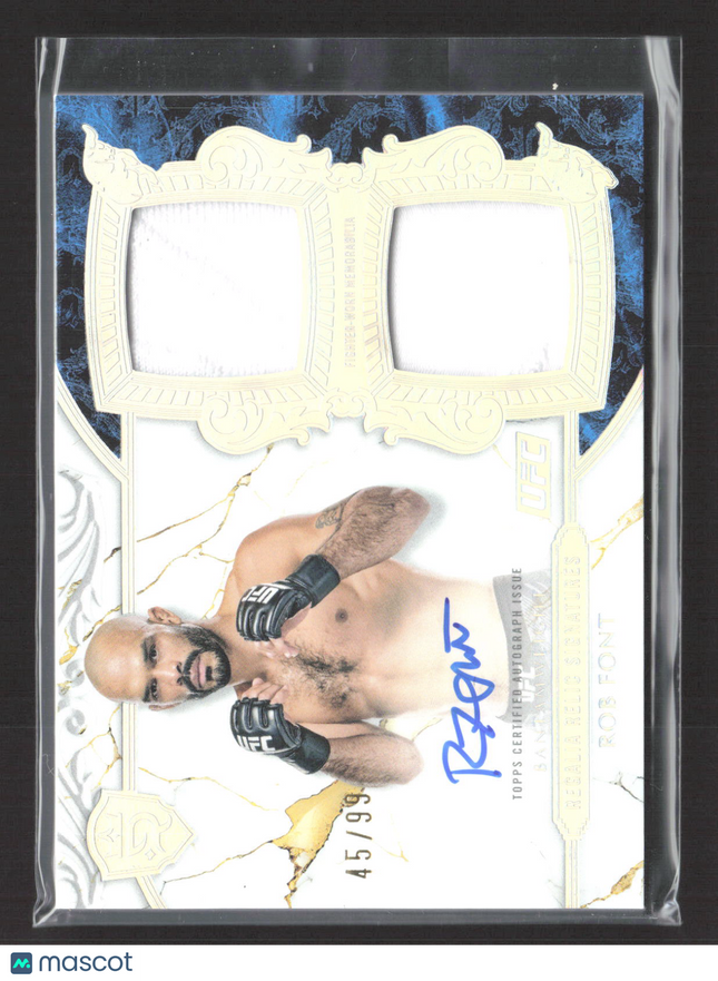 2025 Topps Royalty Collection UFC Regalia Relic Rob Font #RRS-RF Relic Auto /99