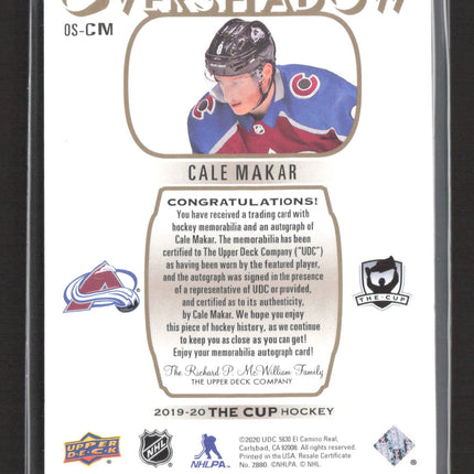 2020 Upper Deck The Cup Overshadow Cale Makar #OS-CM Patch Auto /25
