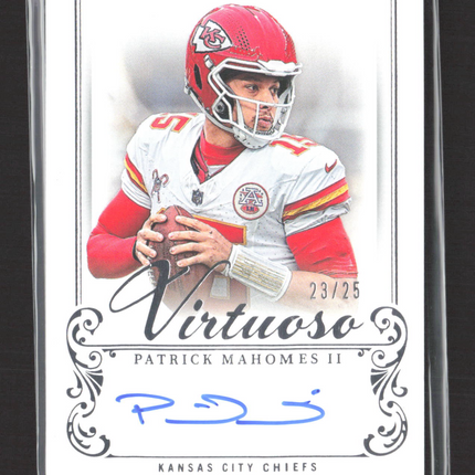 2026 Panini National Treasures Virtuoso Patrick Mahomes II #VO-PMS 23/25 Auto