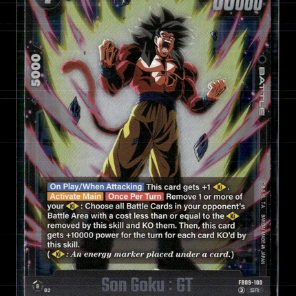 Bandai Dragon Ball Super Fusion World Son Goku Gt fb09-100 Alt