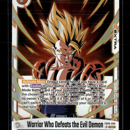 Dragon Ball Super Dual Evolution Warrior who defeats the evil demon FB09-096
