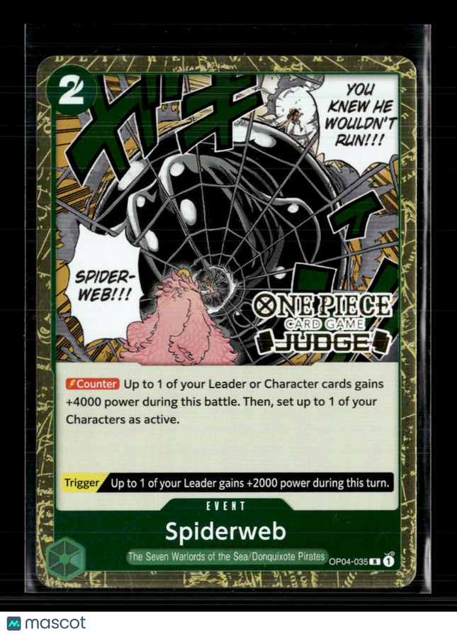 One Piece TCG Spider web Judge One Piece Promotion Cards R • OP04-035