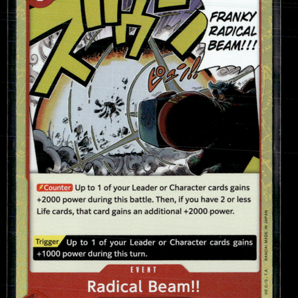 One Piece Card Game Radical Beam Premium Booster UC • OP01-029 Textured Foil