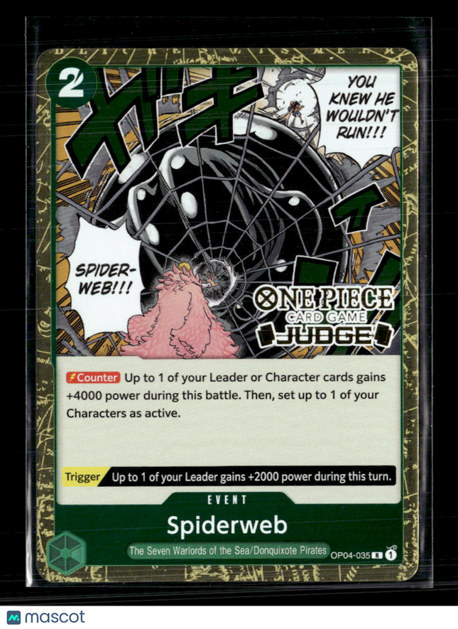 One Piece TCG Spider web Judge One Piece Promotion Cards R • OP04-035