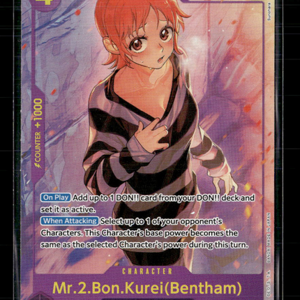 One Piece TCG Mr.2.Bon.Kurei Extra Booster: Memorial Collection SEC EB01-061 Alt