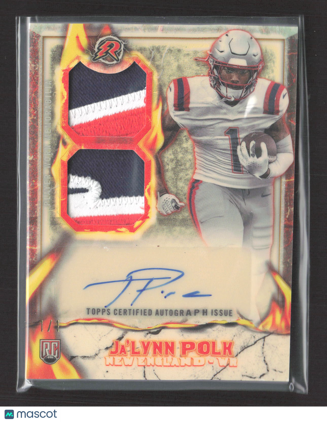 2025 Topps Resurgence Ignite Ja'Lynn Polk #IPA-JP Superfractor Auto Patch RC 1/1
