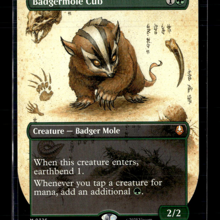 Magic: The Gathering Badgermole Cub Borderless Avatar: The Last Airbender M 326