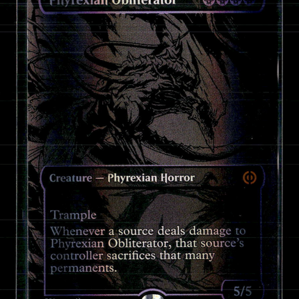Magic: The Gathering Phyrexian Obliterator Oil Slick Raised Card M • 351