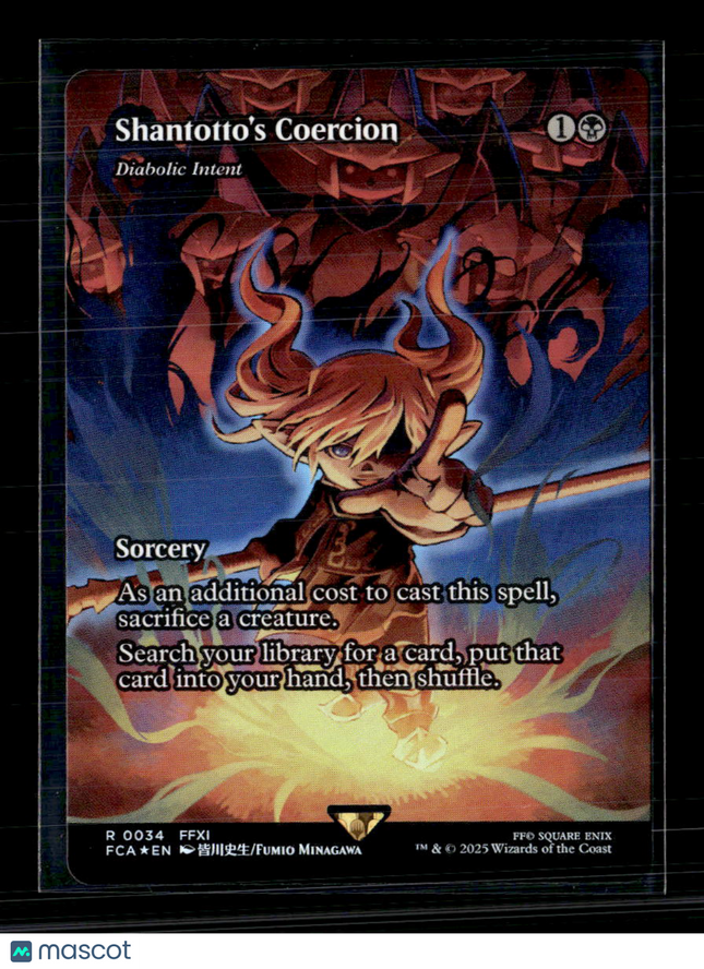 Magic: The Gathering Shantotto's Coercion Showcase FINAL FANTASY R 34 Foil