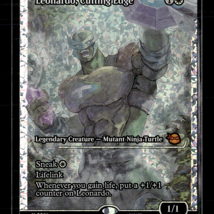 MTG Leonardo, Cutting Edge Showcase Fracture Foil TMNT M 291