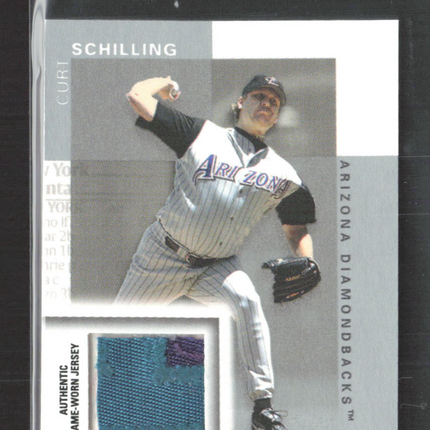 2002 Fleer Box Score Mini Curt Schilling #9 of 10CM Patch