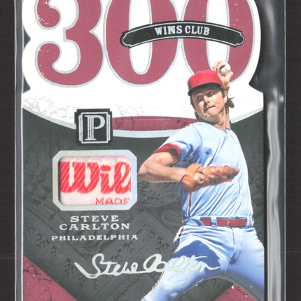 2016 Panini Pantheon Baseball Steve Carlton #59 Wilson Patch Logo 1/1