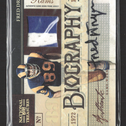 2009 Panini National Treasures Biography Fred Dryer #9 Patch Auto 5/7