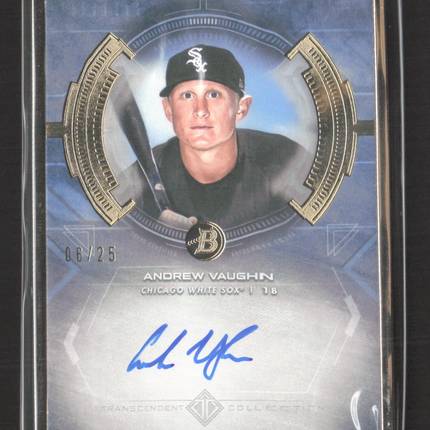2020 Topps Bowman Transcendent Collection Andrew Vaughn #BTA-AV 06/25 Auto