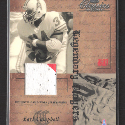 2004 Donruss Classics Legendary Players Earl Campbell #LP-6 Patch 4/5
