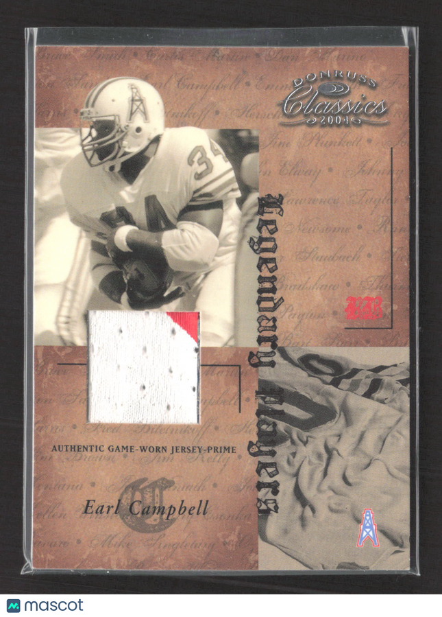 2004 Donruss Classics Legendary Players Earl Campbell #LP-6 Patch 4/5