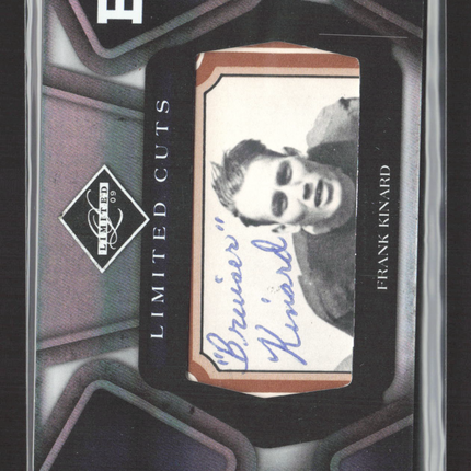 2009 Panini Donruss Limited Limited Cuts Frank Kinard #8 03/10 Cut Auto