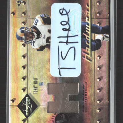 2004 Leaf Limited Hardwear Torry Holt #H-25 18/25 Helmet Auto /25