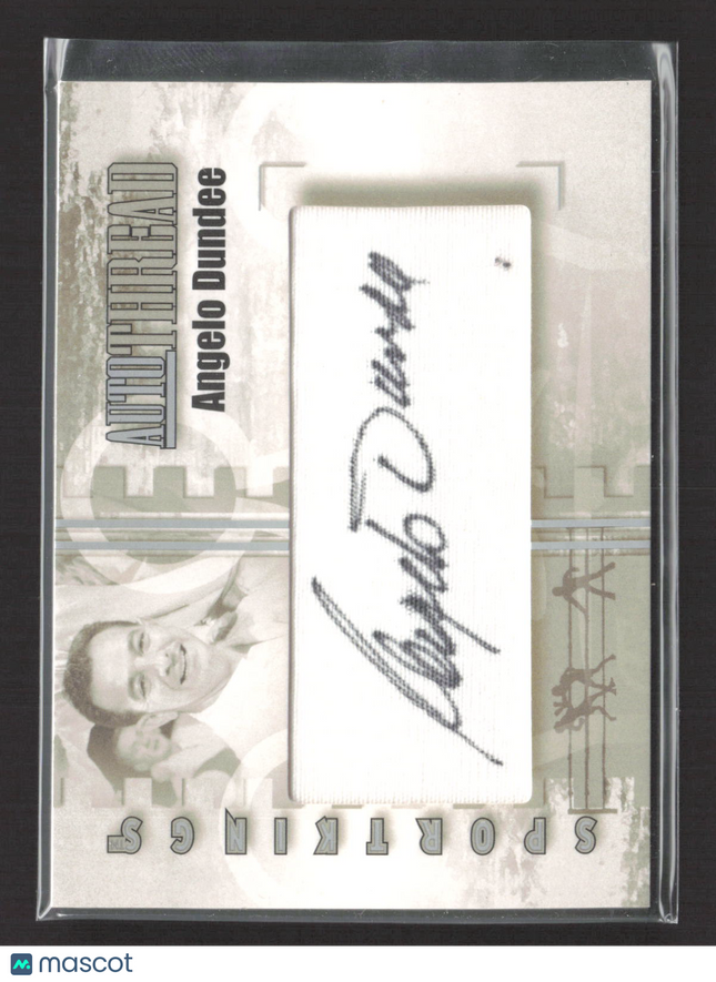 2008 Sport Kings Autothread Angelo Dundee #AT-AD Ali Fight Jacket Auto /9