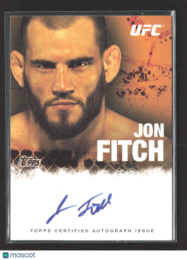 2010 Topps UFC Jon Fitch #FA-JF Auto