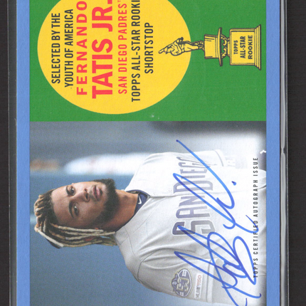 2020 Topps Archives Fernando Tatis Jr. #60ARA-FTJ Blue Border Auto /25