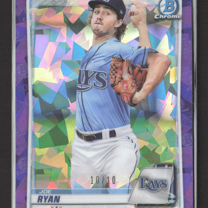 2020 Bowman Chrome Joe Ryan #BD-31 Purple Sapphire /10