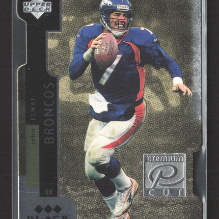 1998 Upper Deck Black Diamond Premium Cut John Elway #PC7