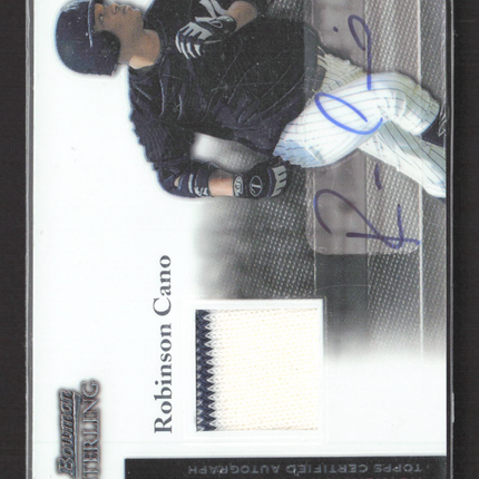 2004 Bowman Sterling Robinson Cano #BS-RC Authentic Game-Worn Jersey Auto