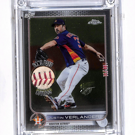 2024 Jersey Fusion Ball Star Fusion Justin Verlander #JF Game Used Ball Seam /44