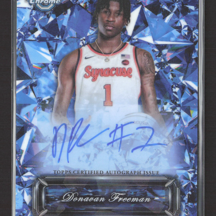 2024 Bowman University Chrome Sapphire Selections Auto Donavan Freeman #SSA-DF