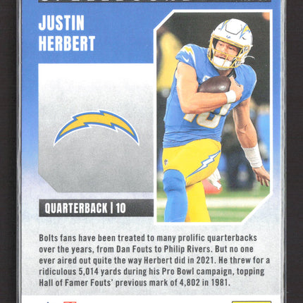 2025 Panini Donruss Elite Spellbound Justin Herbert #37
