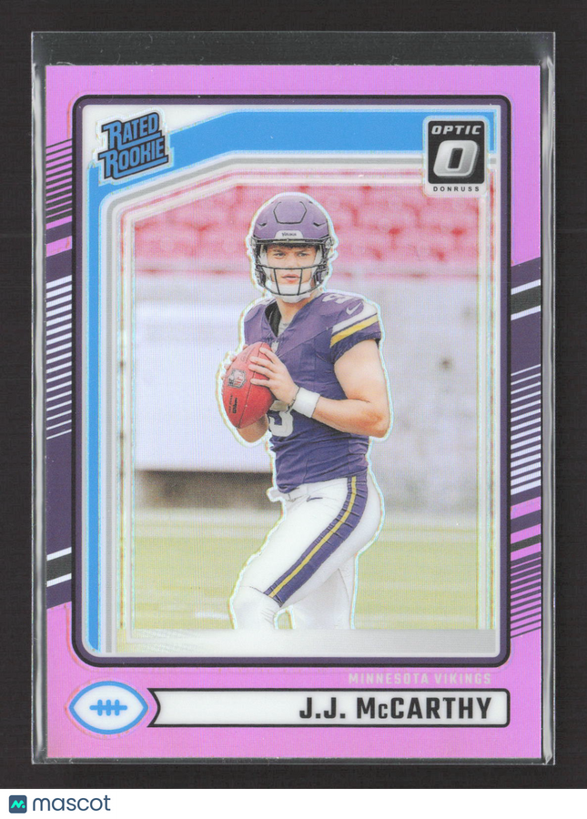 2024 Panini Donruss Optic J.J. McCarthy #303 Pink