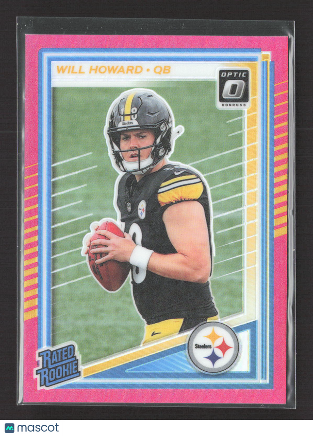 2025 Panini Donruss Optic Prizm Will Howard #233 Pink