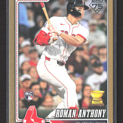 2026 Topps Series One Roman Anthony #189 Gold RC /2026