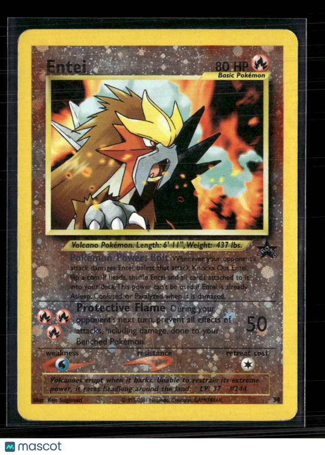 Pokemon 2001 Wizards Entei #34