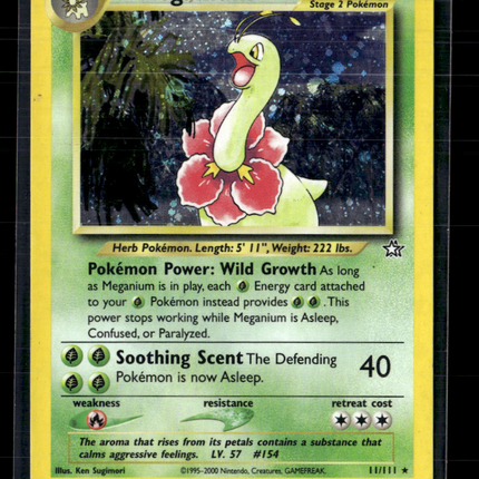 Pokemon 2000 Neo Genesis Meganium Holo #11/111