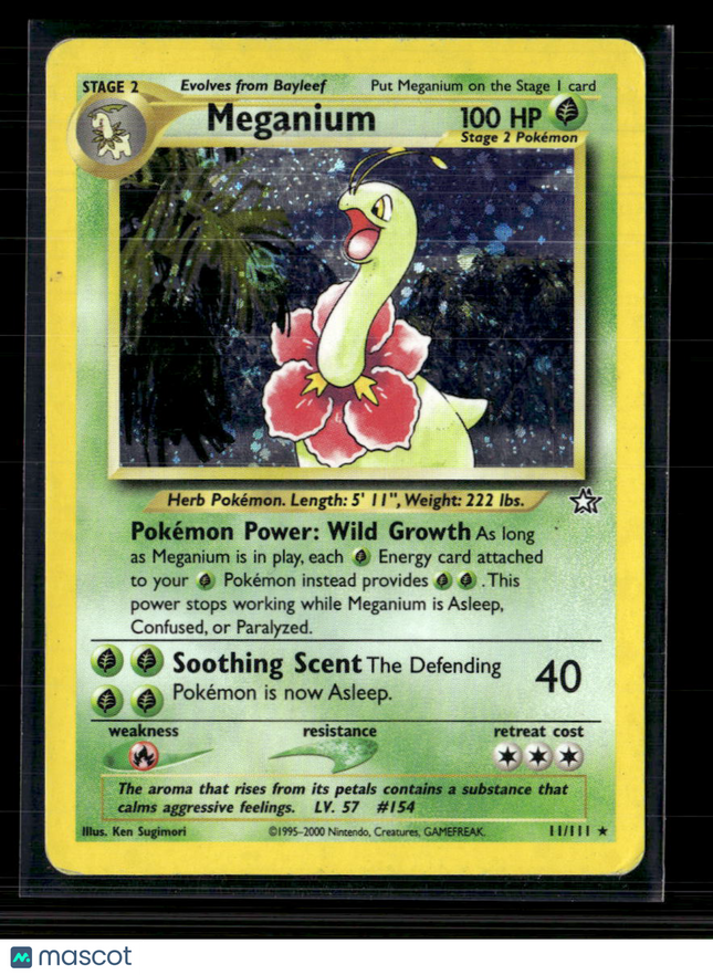 Pokemon 2000 Neo Genesis Meganium Holo #11/111