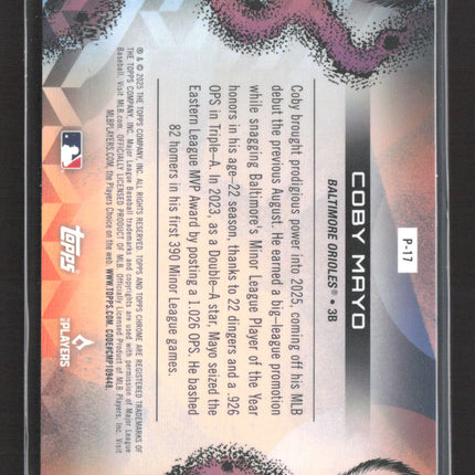 2025 Topps Chrome Planetary Pursuit Coby Mayo #P-17 RC