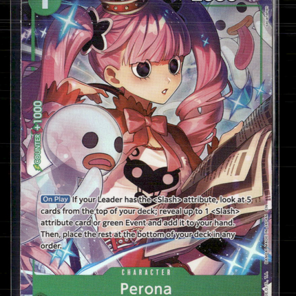 One Piece TCG Perona Legacy of the Master SR • OP12-034