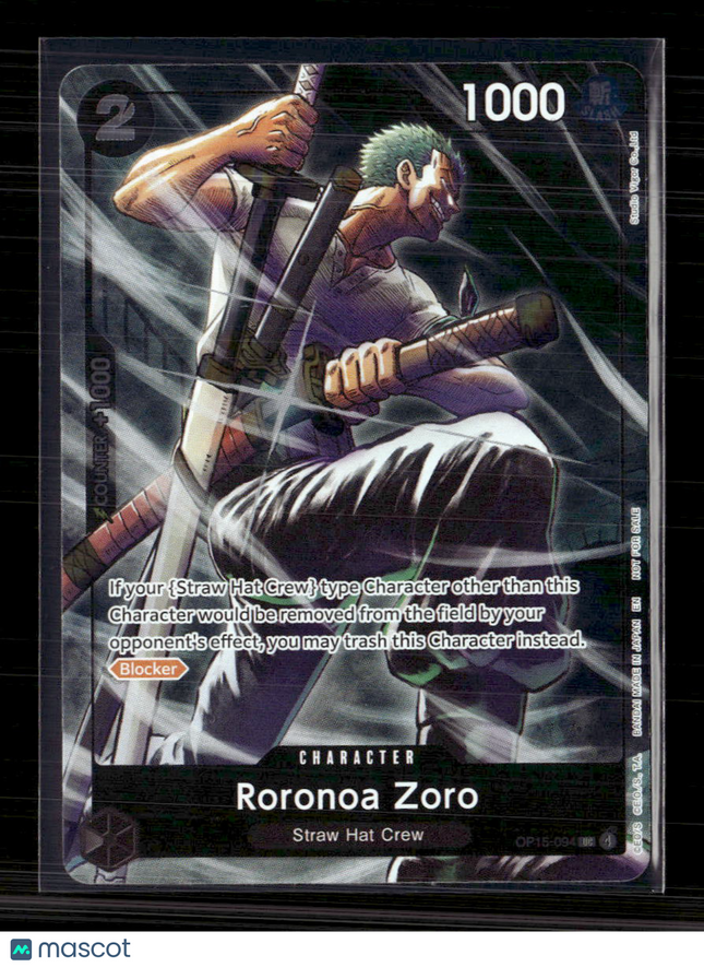 One Piece TCG Roronoa Zoro Adventure on Kamis Island Dash Pack OP15-094