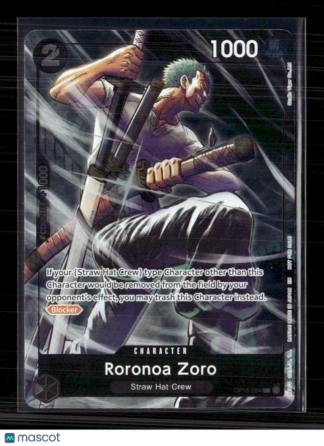 One Piece TCG Roronoa Zoro Adventure on Kamis Island Dash Pack OP15-094