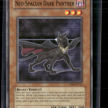 Yu-Gi-Oh! TCG Neo-Spacian Dark Panther Champion Pack 8 CP08-EN015 Unlimited