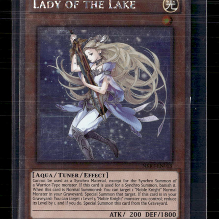 Yu-Gi-Oh! Lady of the Lake  Platinum Rare • NKRT-EN013 Limited