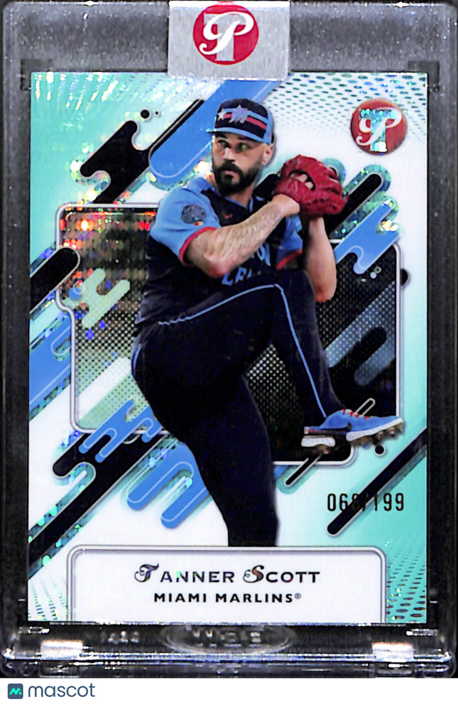 2025 Topps Pristine Tanner Scott #277 Teal Refractor 068/199