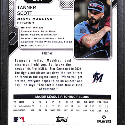 2025 Topps Pristine Tanner Scott #277 Teal Refractor 068/199