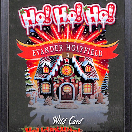 2025 Wild Card Holiday Hits Evander Holyfield #HH3H1GLb1-EH Gold Holofractor 1/1