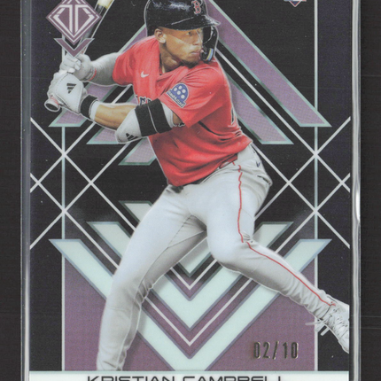 2025 Topps Transcendent Kristian Campbell #39 Black Refractor RC 02/10